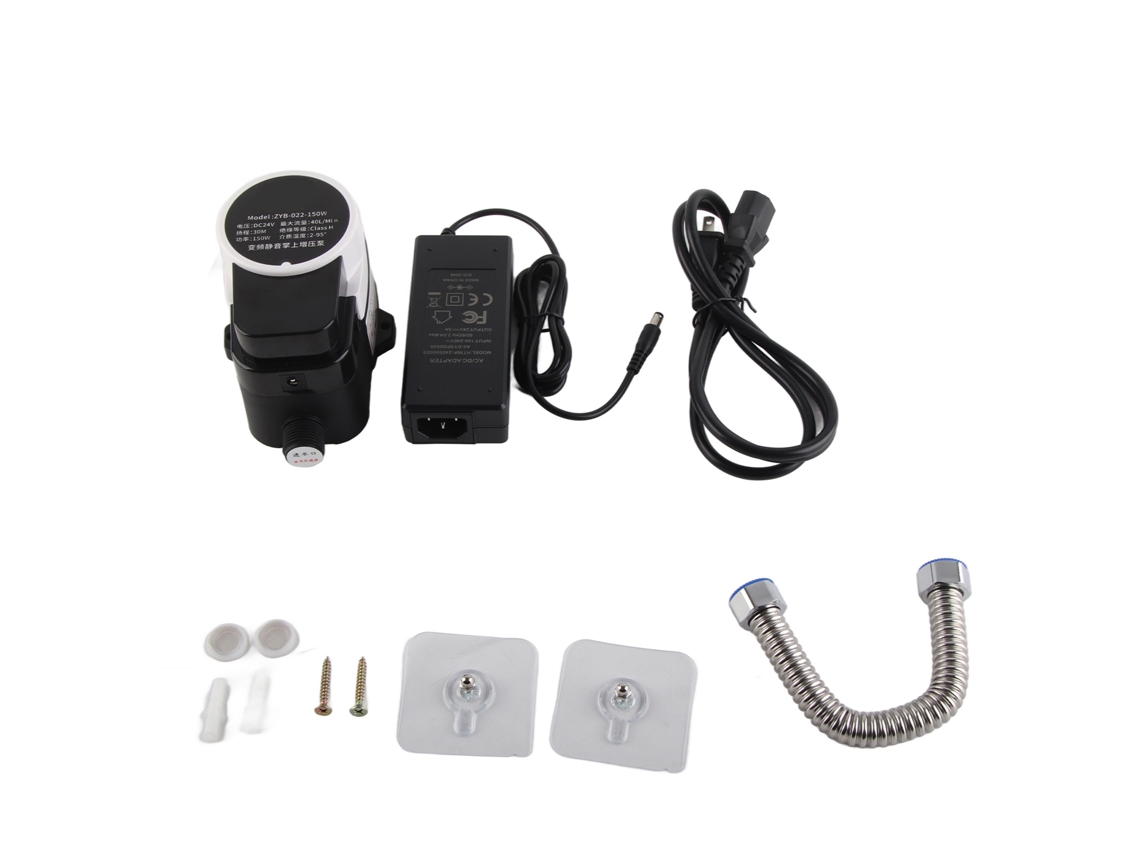 Bomba de circulación de agua automática por impulsos, silenciosa, 24 V CC, con tubos, 100-240 V CA. Ideal para el hogar.