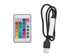 Controlador De Tiras De Luz Led Rgb Bluetooth Usb De 5 V Con Control Remoto Para Tiras Led De 4 Pines