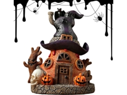 Casas De Brujas De Halloween | Estatua De Casa De Resina