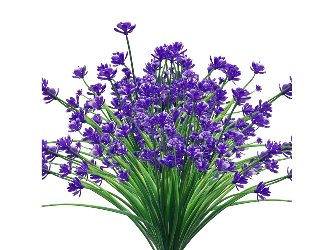 Flores artificiales, plantas de plástico resistentes a los rayos UV para decoración. KOFIHETY