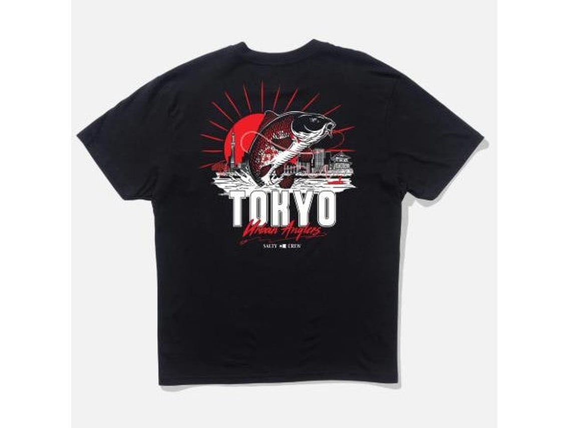 Camiseta Salty Crew Tokyo Urban Angler Negra