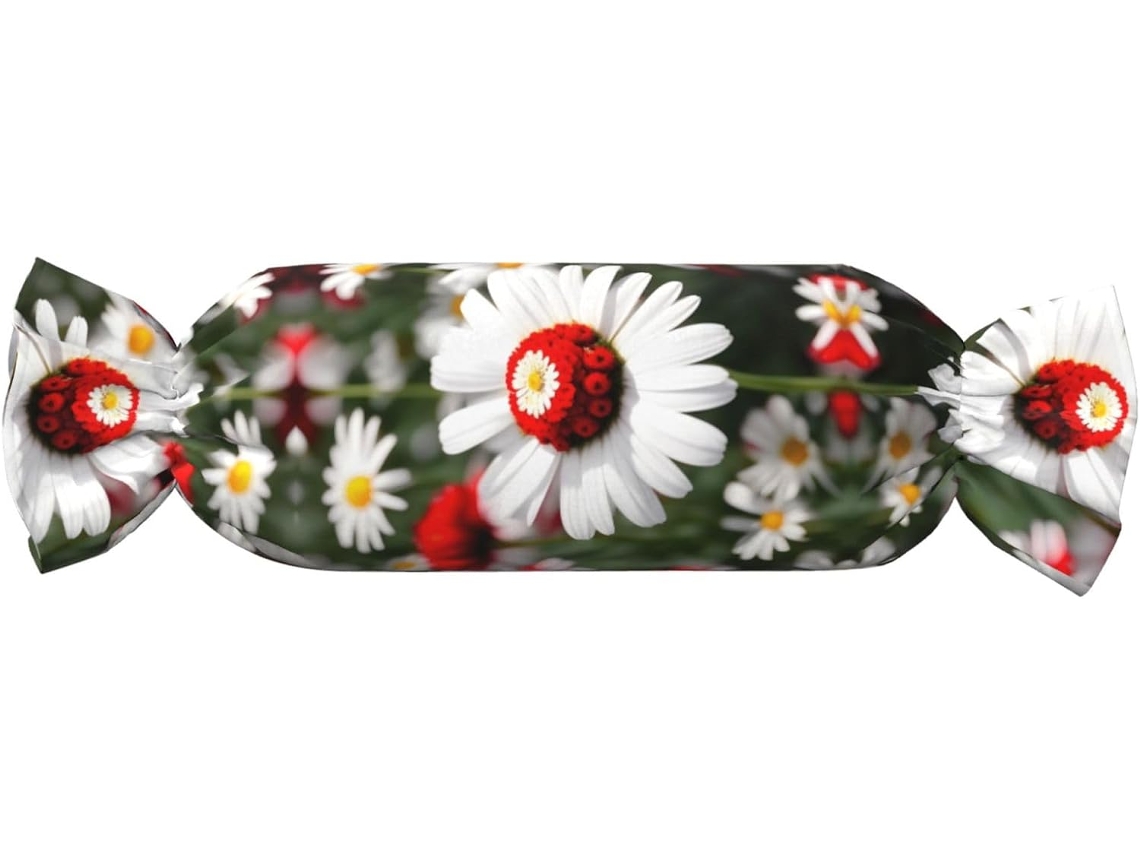 Almohada Cilíndrica Forma Caramelo, Felpa Poliéster Espuma Viscoelástica Resistentes Ajustable Fácil Soporte
