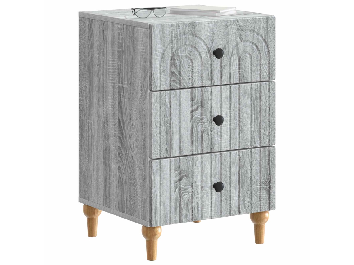 Maison Exclusive - Armario De Noche Con Cajón Gris Sonoma 43x 41 X 66,5 Cm