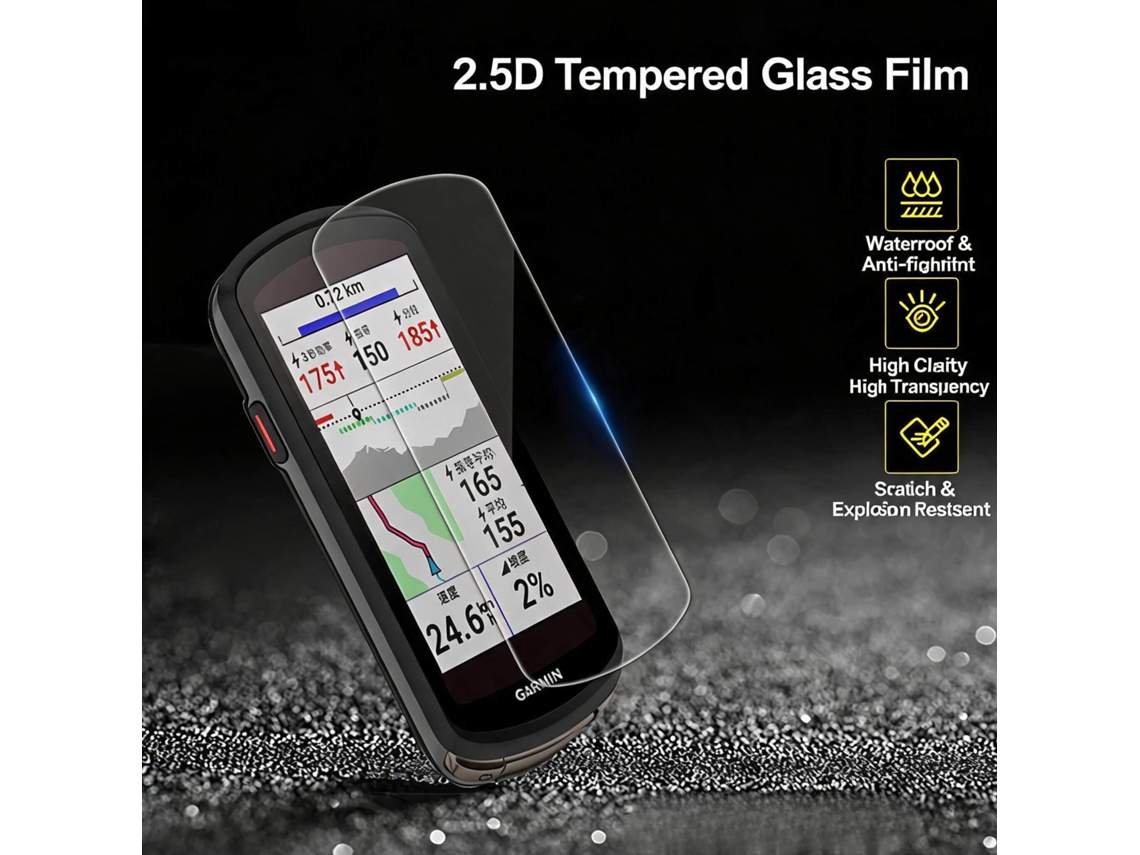 Protector De Pantalla Henten Home Templado Para Garmin Edge 1040 Vidro 9h (5pc)