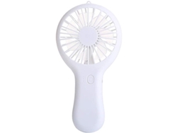 Mini Ventilador Usb Portátil, Recargable, Silencioso, Con 3 Velocidades De Viento, Blanco, 1 Unidad.