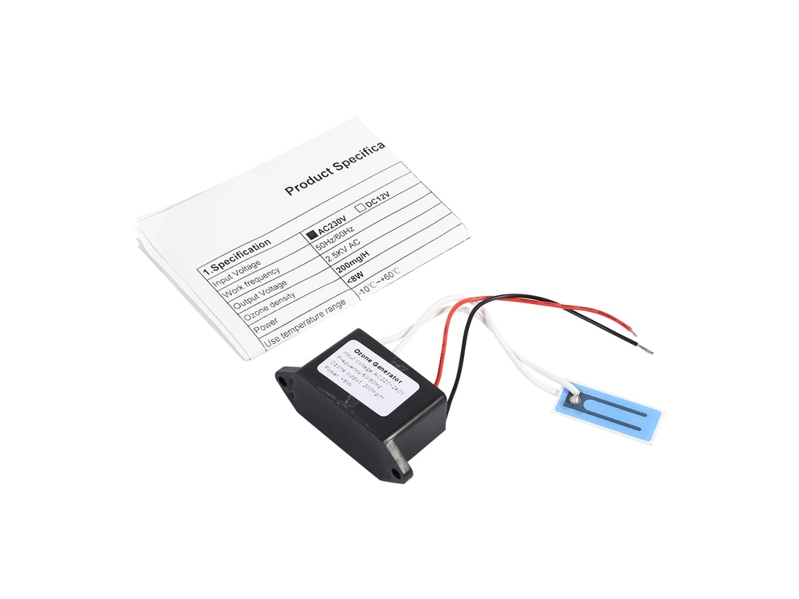 Generador De Ozono Cerámico, Pieza De 200 Mg/h Para Purificador De Aire Doméstico De 220 V.