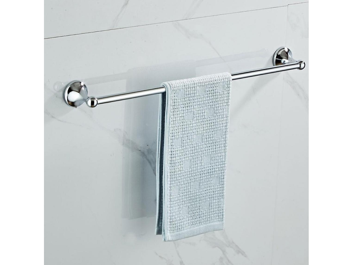 Toallero de pared, perchero, almacenamiento, toallas, baño, inodoro, cocina Gusshious (plata)