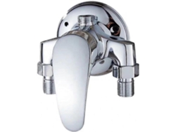 Mixer De Ducha De Grifo Simple De Latón Montado En Pared, Acabado Cromado, Agua Fría Y Caliente Para Baño