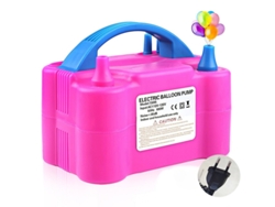 Bomba De Globos Eléctrica Portátil Con Doble Boquilla, 2 Velocidades, Enchufe Europeo Para Decoraciones De Fiestas Y Bodas (rosa) Czhhmart
