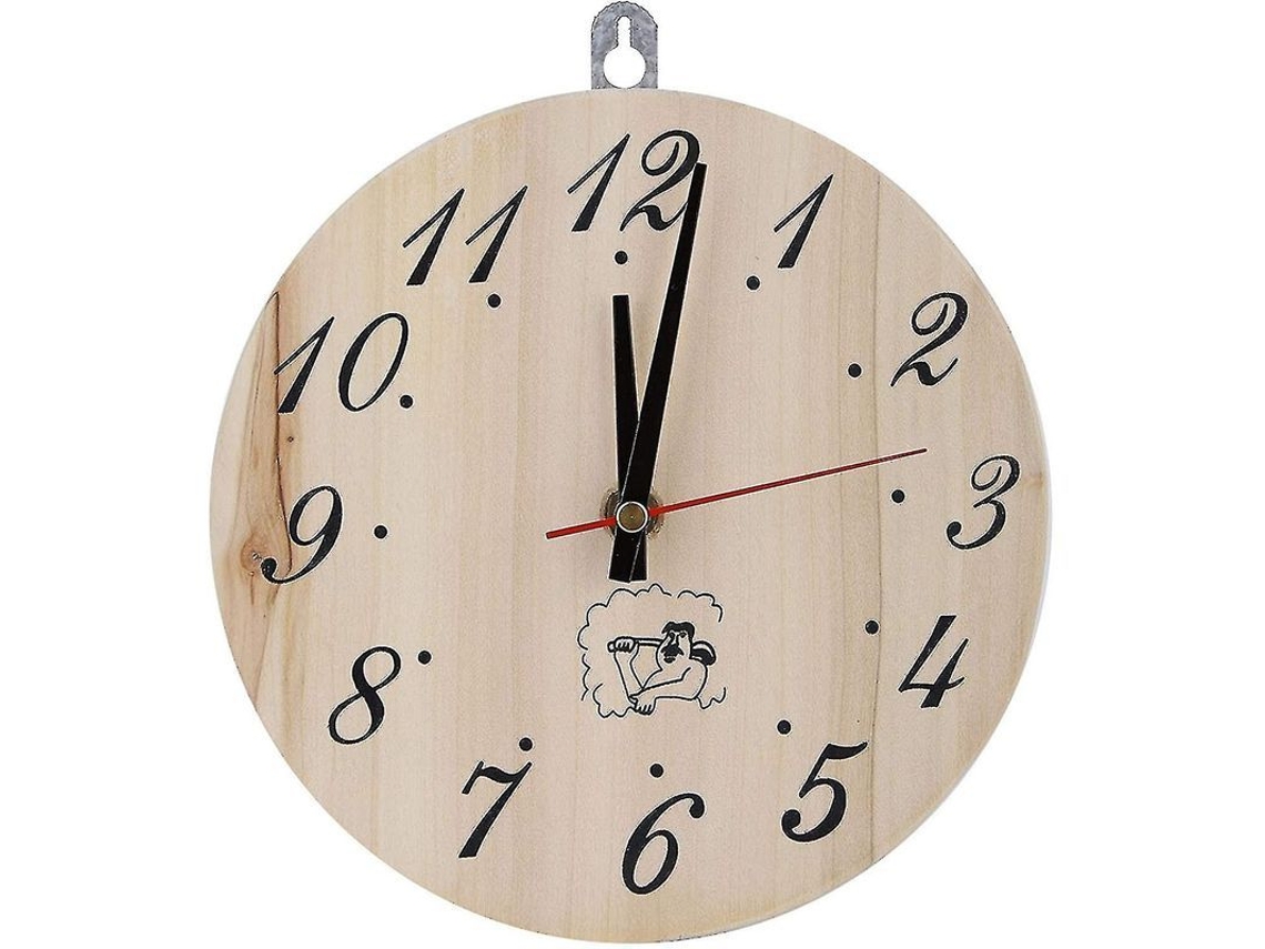 Reloj De Madera Para Sauna, 20 Cm, Decorativo Y Resistente Al Calor, Accesorio Para Sauna Y Exteriores.