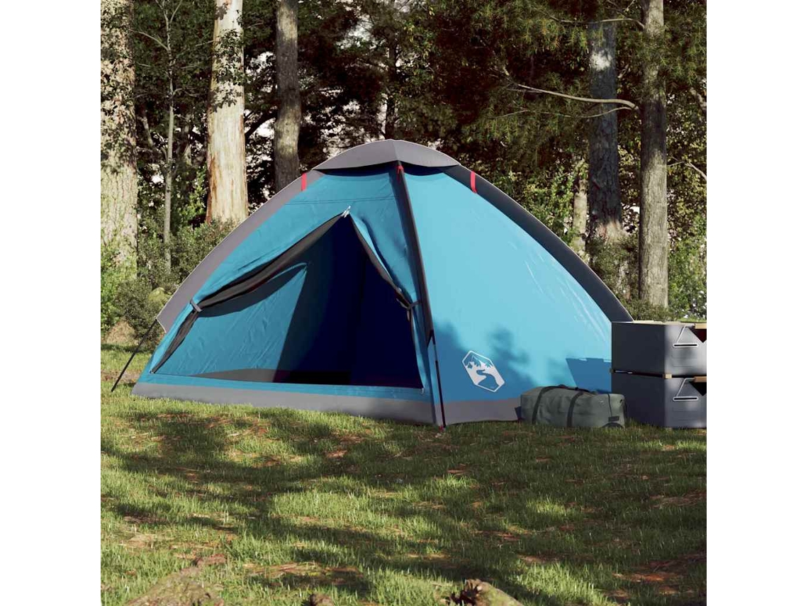 Tienda De Campaña Iglú Para 4 Personas Impermeable Azul