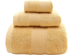 Juego De 3 Toallas De Baño Cuadradas, Transpirables Y Absorbentes.