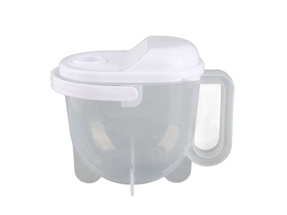 Bol Para Lavar Arroz Con Asa Auxiliar, Colador Fino, Escala Transparente, Material Abs Para Cocina.