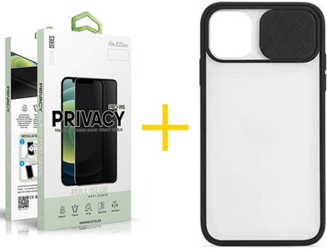 Carcasa + Protector de Pantalla para iPhone 11 Pro Max SKYHE Negro