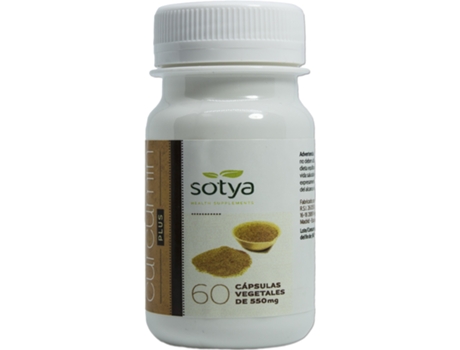 Complemento Alimentar SOTYA Curcumin Plus 60 Cápsulas 550Mg (100 Cápsulas)