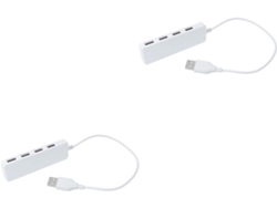 Adaptador Divisor De Puertos Usb Ultradelgado De 2 Piezas Para Cargar Portátiles