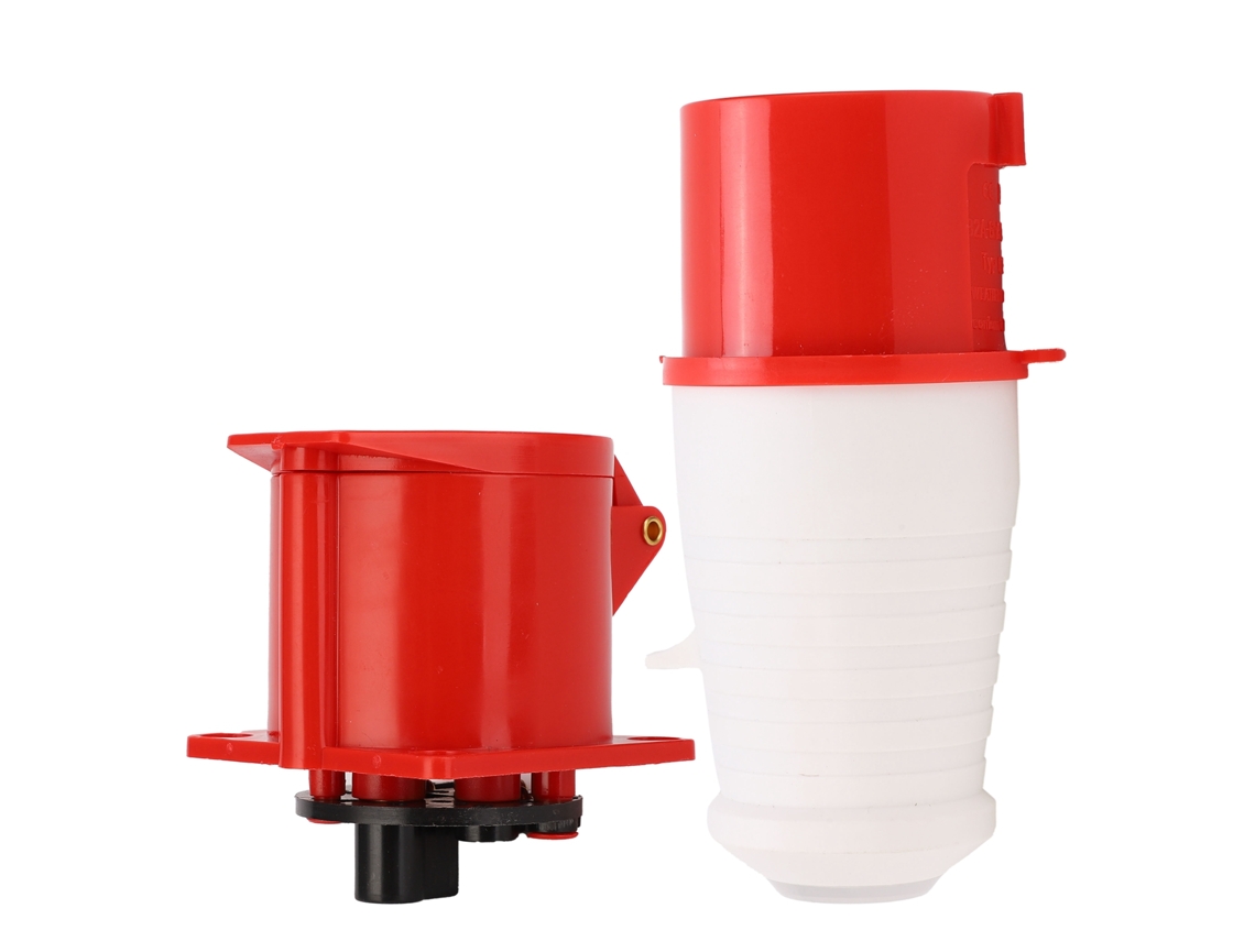 Juego de enchufe y toma industrial Sunflare US PA66 UL de 125 V (20 A)