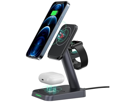 Cargador Sem Estação Carga Rápida para iPhone 12 YIZHOOD Negro