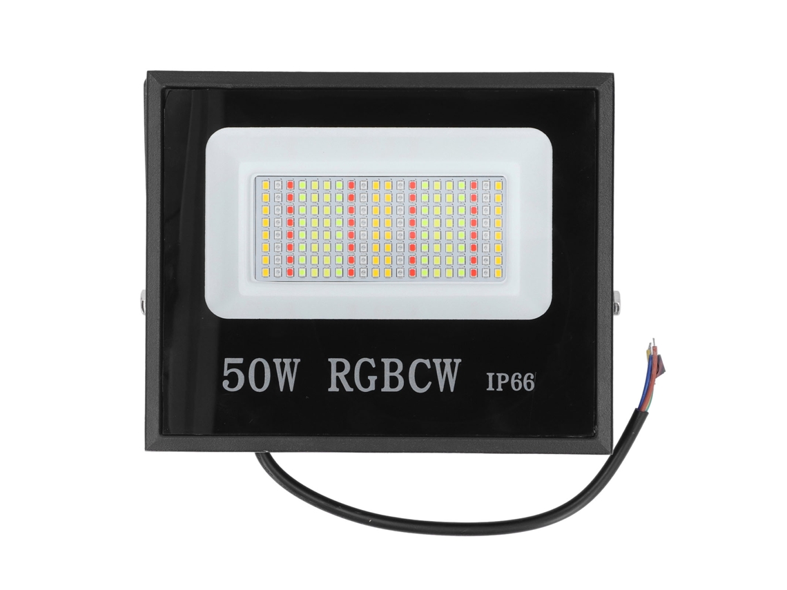 Foco Led Con Carcasa De Aluminio, Pantalla Vidrio Templado, Resistente Al Agua Ip66, Luz Rgb, 85-265