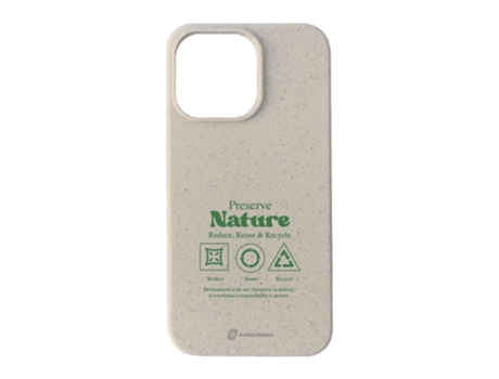 Funda Móvil Oficial Compostable Base para iPhone 15 Pro Max PHONECASES3D Blanco