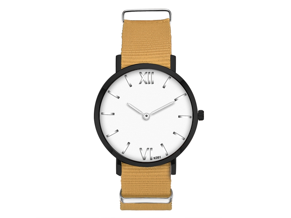 Relógio De Pulso Quartz Zhoulianfa Com Pulseira De Couro Pu Padrão De Tubarão Estiloso Preto