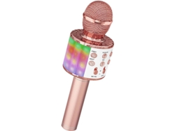 Micrófono De Karaoke Inalámbrico Con Altavoz Bluetooth Y Luces Led Danzantes, Máquina De Karaoke Para El Hogar (ktv)