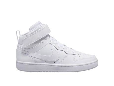 Zapatillas Deportivas Court Borough Mid 2 NIKE Niños (Blanco - Material Sintético, Cuero Natural - 36,5)