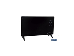 Convector radiante de panel de vidrio con control remoto y aplicación Cofan (79 x 23 x 49 cm, 1500 W)