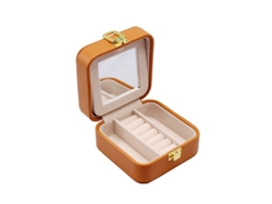 Caja De Joyería Pequeña, Estuche Organizador Viaje Para Mujer Almacenamiento Portátil