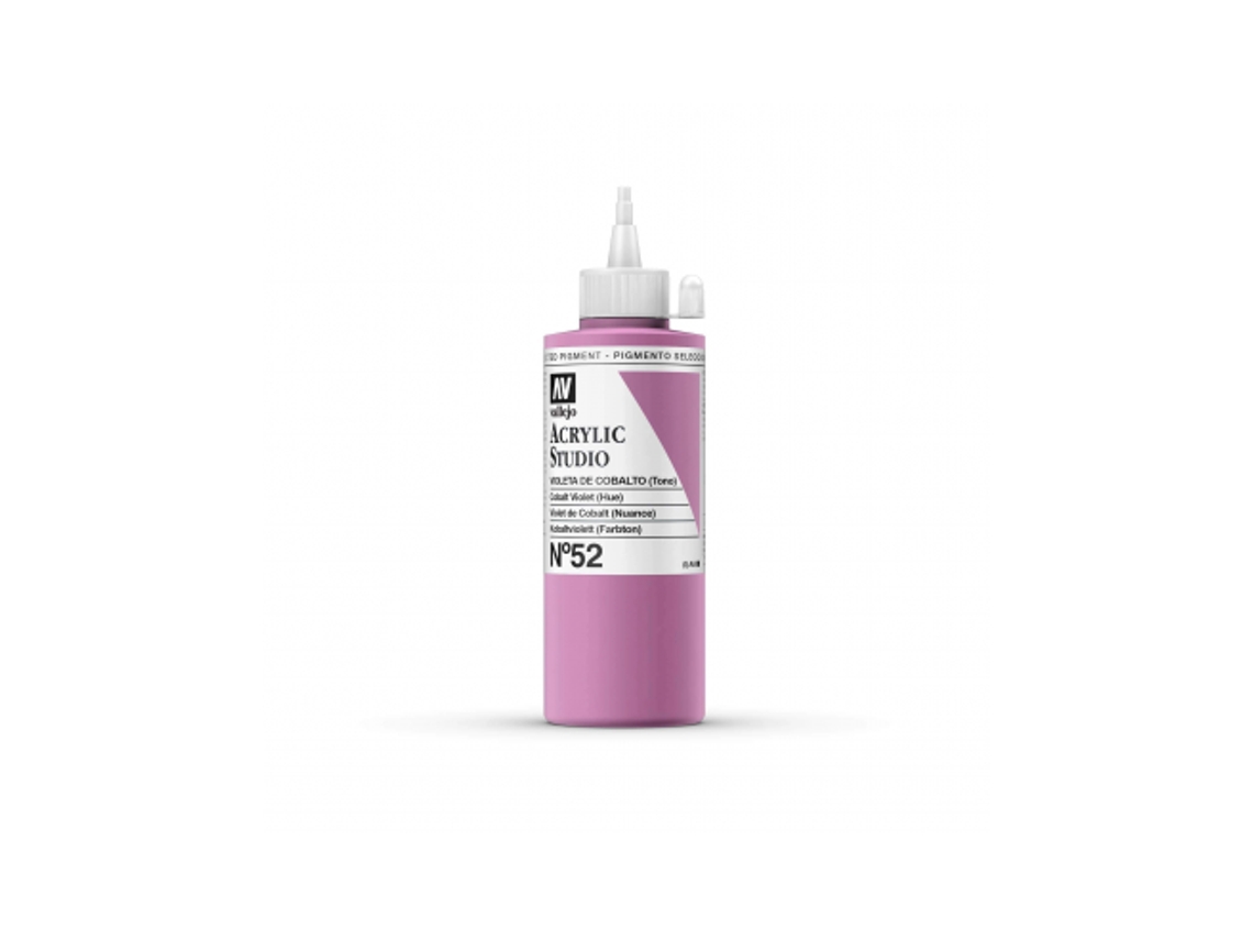 Pintura Acrilica Vallejo Studio 200 Ml (52 Violeta De Cobalto)