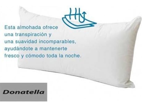 Almohada DONATELLA Premium, Antiácaros Blanco 120 cm