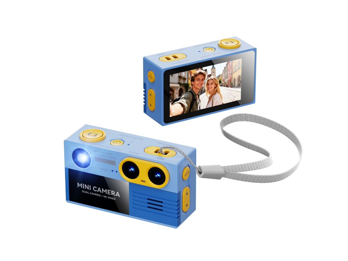 Minicámara Digital Portátil 4k Czhhmart, Tarjeta De Memoria No Incluida (azul Cielo)