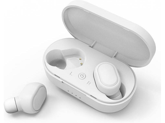 Auriculares Bluetooth True Wireless RITTEREC EJ10 (In Ear - Micrófono - Blanco)