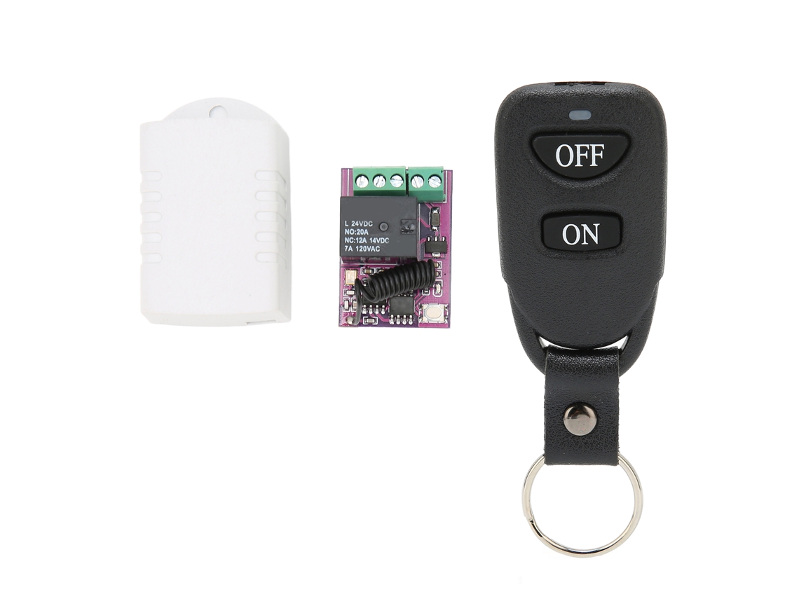 Rele Controle Remoto Sem Fio Rf Para Luzes Elevadores Portas Janelas Elétricas 24v