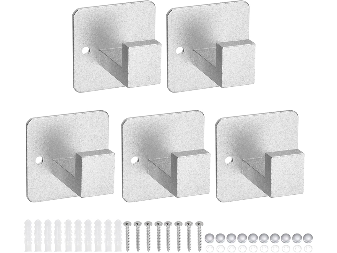 Ganchos Para Baño, De Acero Inoxidable, Para Toallas Y Abrigos, Perforables/autoadhesivos, Para