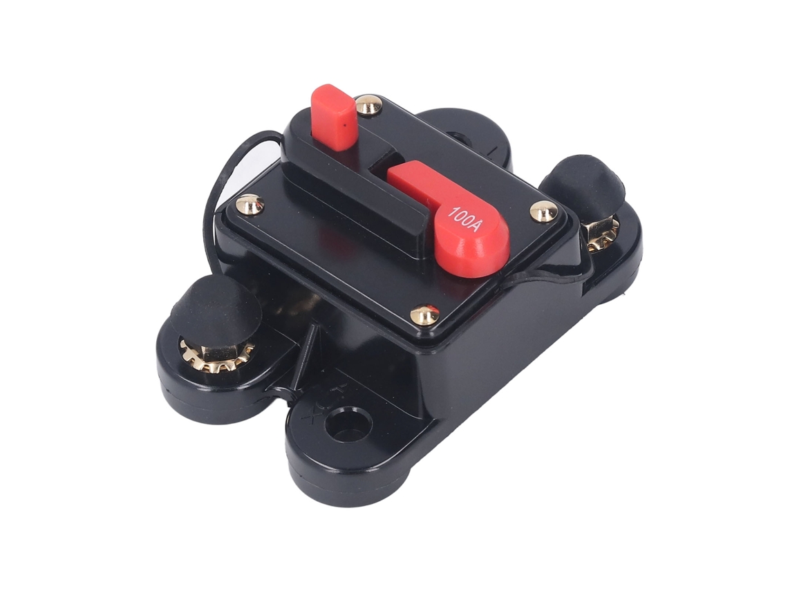 Disyuntor De Reinicio Manual 1/4in Protección Sobrecarga Cc 12‑48v Para Vehículo Motor 100a