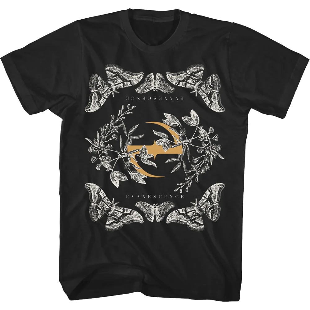 Evanescence Butterfly Logo T-shirt Unisex Rockinstone Size:xxxl