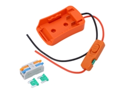 Adaptador convertidor de potencia para batería de base con fusible de 30 A para baterías de litio Stanley de 18 V y 20 V.