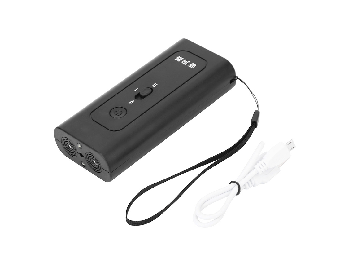 Dispositivo ultrasónico antiladridos con cable de carga negro (sin marca)