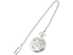 Reloj Bolsillo Mecánico Antiguo Collar Cadena Colgante Diseño Calado