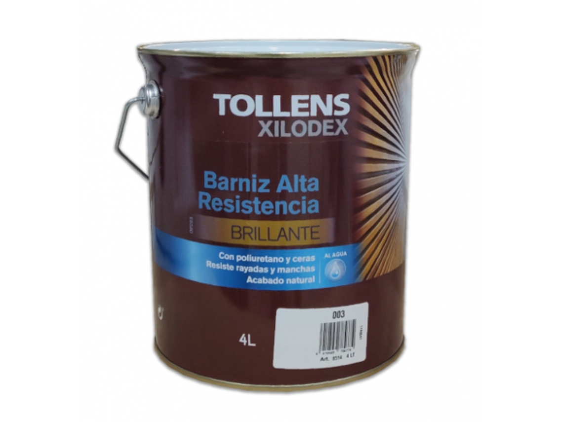Barniz Alta Resistencia Al Agua Brillante Interior 4 Lt (Teca De Java 503)
