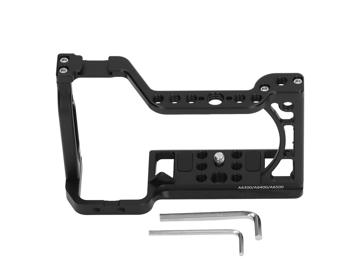 Marco Protector De Cámara De Aleación De Aluminio Con Base Antideslizante Para A6500 A6400 A6300 A6000