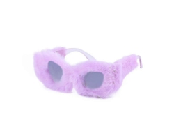 2026-gafas De Sol De Ojos De Gato Para Mujer Con Borde Peludo Y Protección Uv400