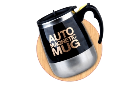 Taza XGF Taza magnética automática de agitación automática 304 Café de mezcla de leche de acero inoxidable 304 Copa de mezcla creativa de la mezcla...