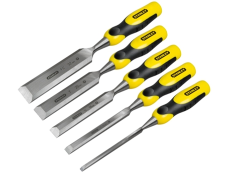 Stanley Juego de formones Dynagrip 5 piezas 6, 12, 18, 25, 32mm