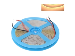 2026-tira Led Flexible Cob Autoadehsiva 12v 90 Cri 110lm 5m 3000k Luz Cálida