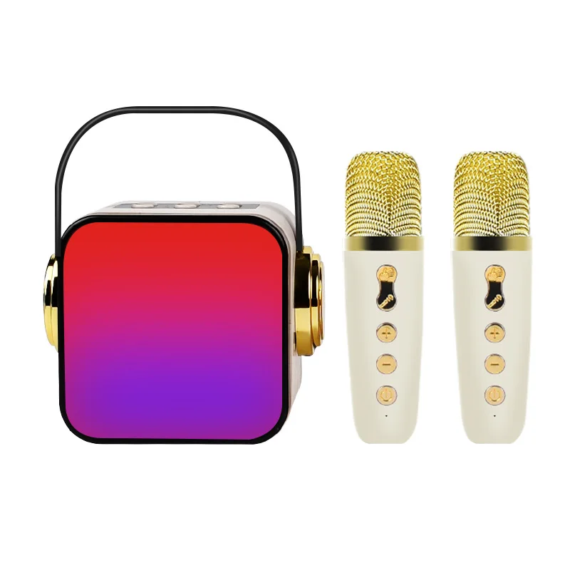 Micrófono Y Altavoz Integrados Para Karaoke Bluetooth (blanco)