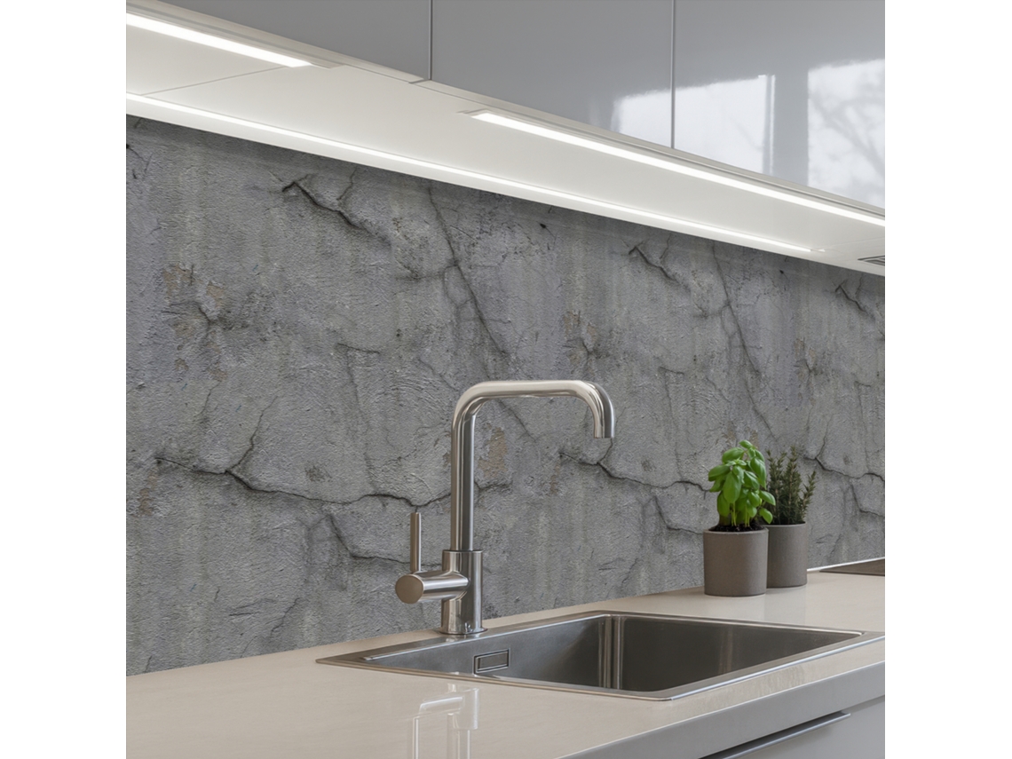 Paneles antiguos para salpicadero de cocina - Hormigón - Pared 300x80 cm