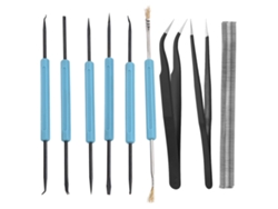 Kit De Herramientas Auxiliares Para Soldar Placas De Circuitos Impresos Con Pinzas Y Estaño, 9 Piezas.