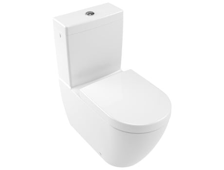 Villeroy &amp, Boch Subway 2.0 washdown closet para lavado combinado sin borde, 5617R0, 370x700mm